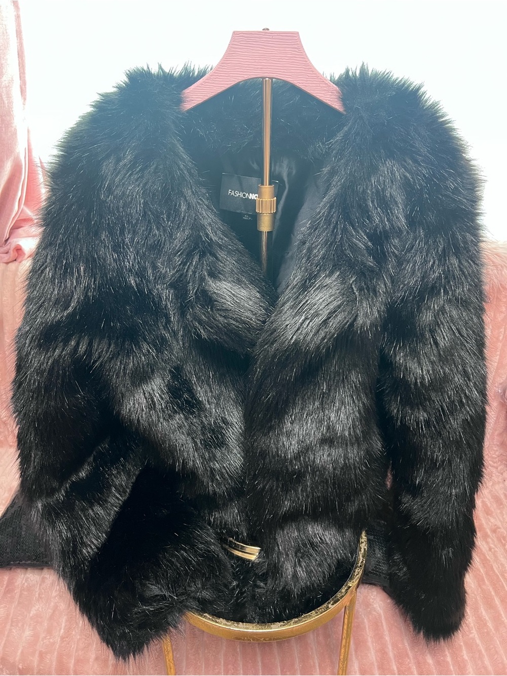 Luxe Faux Fur Black Teddy Jacket